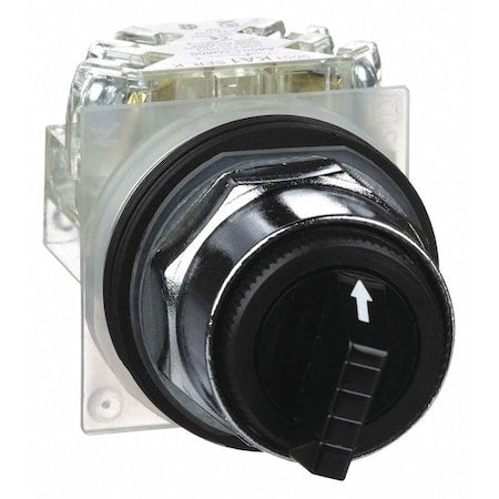 Schneider Electric 9001KS43BH13 - Selector Switch,Non-Illum,3 Pos,30mm,Black
