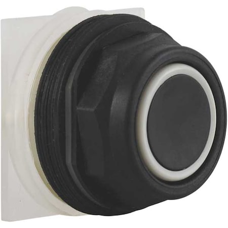 Schneider Electric 9001SKR1B - Push Button Operator, Flush, Momentary Action, Not Applicable Release, Non-Illuminated, Black