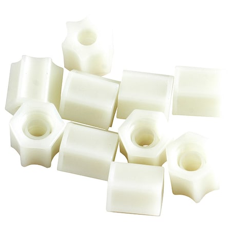 Acorn Controls 1895-451-001 - Nylon Compression Nuts,1/4 In OD,PK10