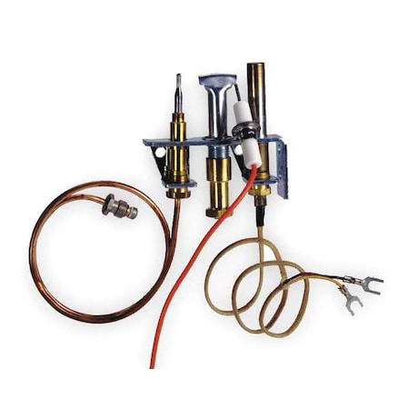 Robertshaw 1819-001 - Pilot Assembly, LP/NG, 750 and 18 to 30 m V, T-Pile 24, Electrode 18, T-Couple 18 L., Lo-Mass