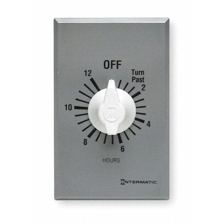 Intermatic FF12H8 - Spring-Wound Timer, Silver, 120/277 V AC