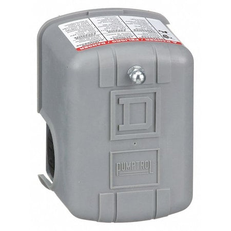 Telemecanique Sensors 9013FSG2J21 - Pressure Switch, Standard, DPST, 1 Ports, 1/4" FNPS, 5 to 65 psi Range, Polypropylene