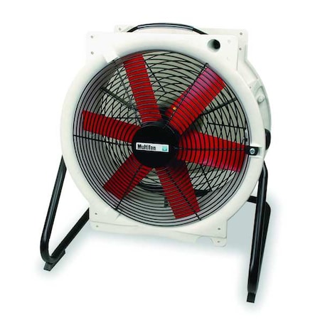 Multifan B4E4003M11100P - Corrosion Resistant Air Circulator, Floor Mount, 16 in Blade Dia, 120 V, 3,250 cfm, Non-Oscillating