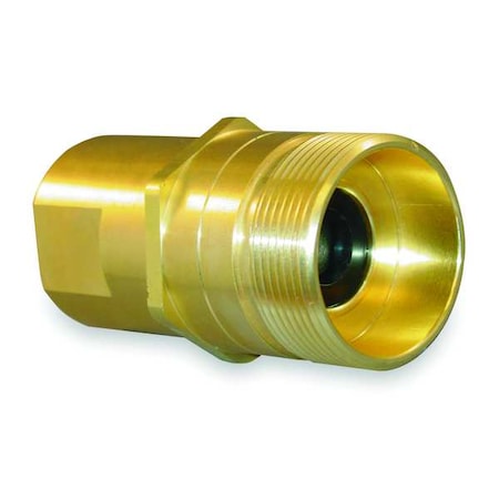 Eaton Aeroquip 5100-S2-20B - Hydraulic Quick Connect Hose Coupling, Brass Body, Thread-to-Connect Lock, 5100 Series