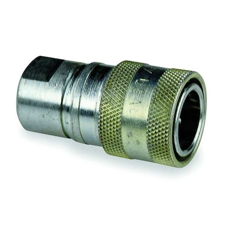 Safeway Hydraulics S25A-2 - Hydraulic Quick Connect Hose Coupling, Steel Body, Sleeve Lock, 1/4"-18 Thread Size, S20 Series