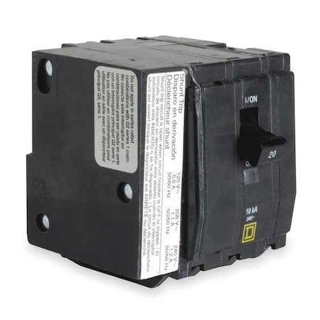 Square D QOB3201021 - Miniature Circuit Breaker, QO Series, 20 A, 3 Pole, 120/240 V AC, 10k A at 120/240 V AC