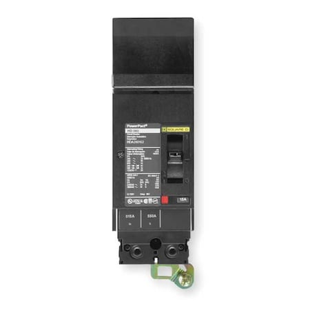 Square D HGA261501 - Molded Case Circuit Breaker, POWERPACT H Series, 150 A, 2 Pole, 600 V AC, 65k A at 240 V AC