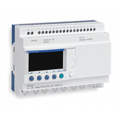 Schneider Electric SR2A201BD - Compact Smart Relay, 14 Inputs, 8 Outputs