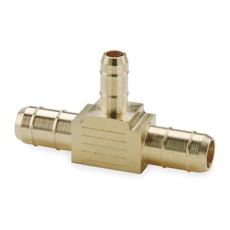 Parker 224-6-6-4 - 1/4" x 1/4" x 0.170" Barb Brass Union Tee