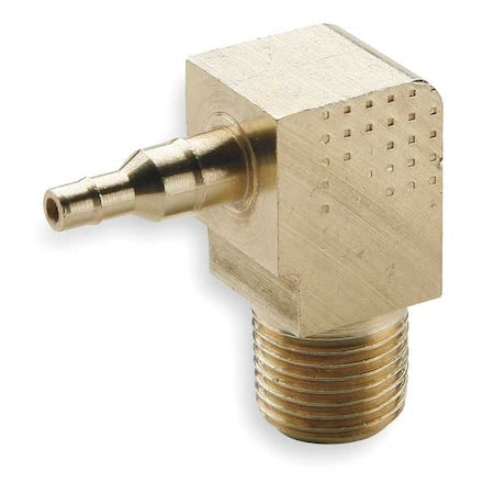 Parker 229-4-5/32-2 - 1/8" x 0.17" Barb Brass Male 90 Degree Elbow