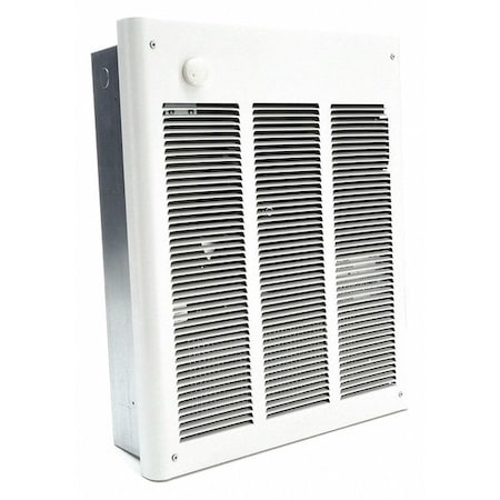 Dayton 3UF62 - Recessed Electric Wall-Mount Heater, Recessed or Surface, 3600/4800 W, 208/240 V AC, White