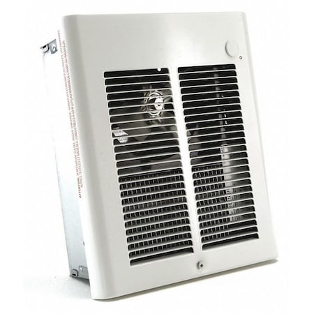 Dayton 2HAD6 - Recessed Electric Wall-Mount Heater, Recessed or Surface, 1500 W, 120 V AC, White