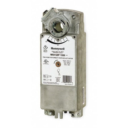 Honeywell MS4120F1006/U - Two Position Direct Coupled Actuator, Damper, 175 in-lb, 120 V AC, Hardwired, NEMA 2/IP54