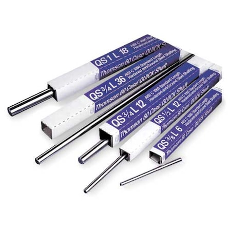 Thomson QS 20 MM 1500 - Linear Shaft,20 mm D,Carbon Steel