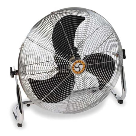 Airmaster Fan 78975 - Standard Duty Floor Fan, Floor Mount, 20 in Blade Dia, 115 V, 4,387/5,020/5,950 cfm, Non-Oscillating