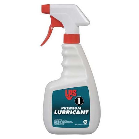 Lps 00122 - General Purpose Dry Lubricant, 22 oz, Bottle, Mineral Oil Base, 350 Degrees F Max Op Temp, Amber, LPS 1 Series