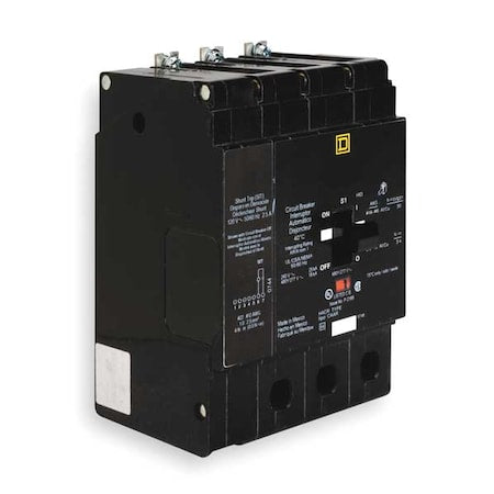 Square D EDB34025SA - Miniature Circuit Breaker, E FRAME Series, 25 A, 3 Pole, 277/480 V AC, 25k A at 120 V AC