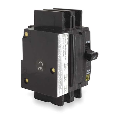 Square D QOU21251021 - Miniature Circuit Breaker, QO Series, 125 A, 2 Pole, 120/240 V AC, 10k A at 120/240 V AC