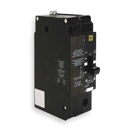 Square D EDB14020SA - Miniature Circuit Breaker, E FRAME Series, 20 A, 1 Pole, 277 V AC, 25k A at 120 V AC
