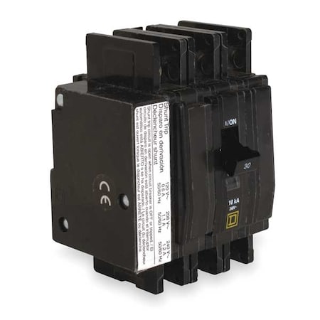 Square D QOU3151021 - Miniature Circuit Breaker, QO Series, 15 A, 3 Pole, 120/240 V AC, 10k A at 120/240 V AC