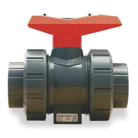 Gf Piping Systems 163546342 - 1/2" Socket CPVC Ball Valve Inline True Union
