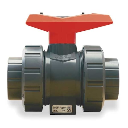 Gf Piping Systems 161546347 - 2" Socket PVC Ball Valve Inline True Union