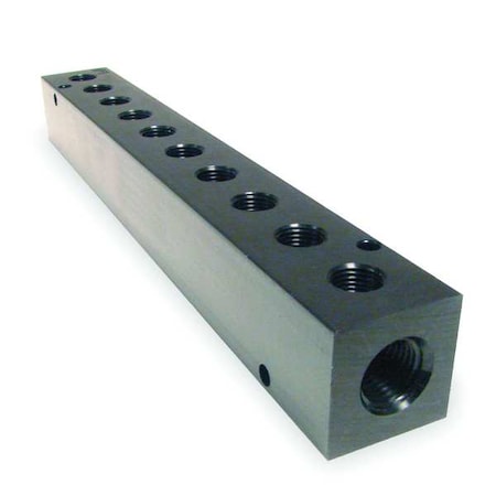 Pneumadyne M10-125-10 - Pipe Manifold Fitting, Aluminum, 1/4 in