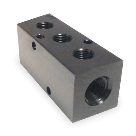 Pneumadyne M10-125-3 - Pipe Manifold Fitting, Aluminum, 1/4 in