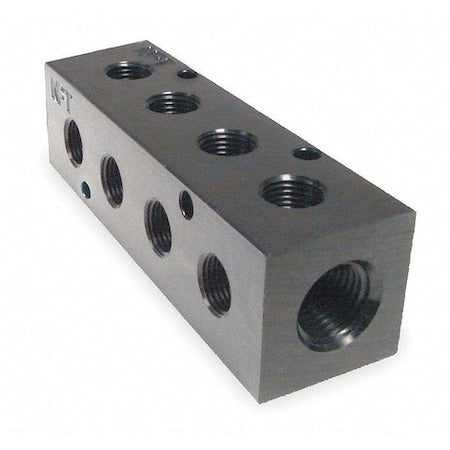 Pneumadyne M20-250-4-90 - Pipe Manifold Fitting, Aluminum, 3/8 in