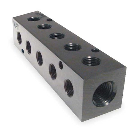 Pneumadyne M20-250-5-90 - Pipe Manifold Fitting, Aluminum, 3/8 in