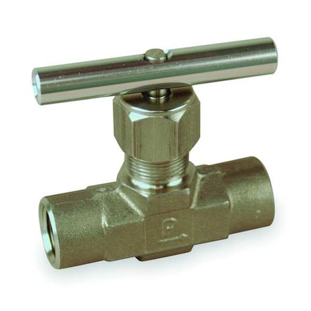 Parker 8F-V12LN-SS - Needle Valve,Straight,316 SS,1/2 In,FNPT