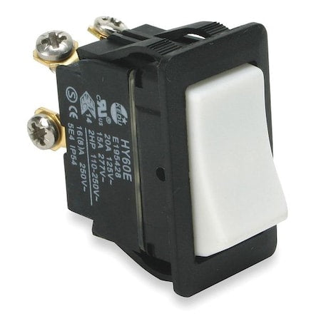 2LNF7 - Rocker Swtch,No Lens/Lamp,White,Mom On/Off