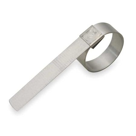 Band-It GRP06S - Band Clamp, 201 Stainless Steel, 3/4 in Min. Clamping Dia., Center-Punch, 5/8 in Band Wd, PK10