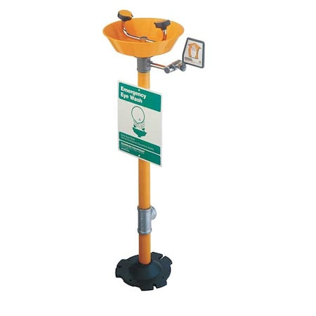 Guardian Equipment G1760P - Plumbed Eyewash, Floor Mount, Plumbed, 38 in H., 16 in W