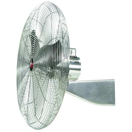 Dayton 70830 - Washdown Air Circulator, Wall Mount, 20 in Blade Dia, 115 V, 2,670 cfm, Non-Oscillating