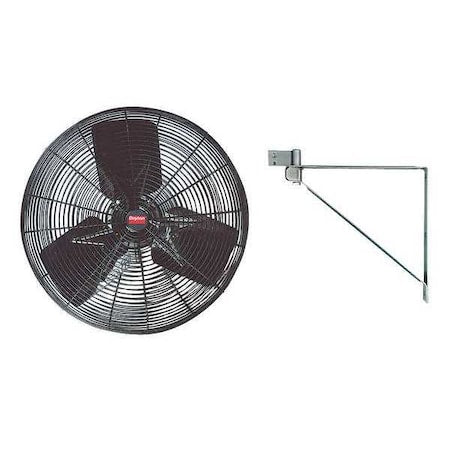 Dayton 2MA10 - Light Duty Industrial Fan, 24 in Blade Dia, Non-Oscillating, 115 VAC, 3800/5450 CFM