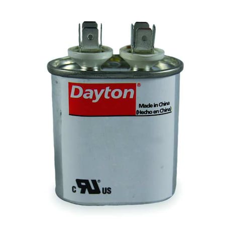 Dayton 2MDZ9 - Run Capacitor,55 MFD,440 V,Oval