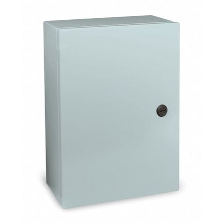 Wiegmann N412161608C - 1/4 Turn Latch Electrical Enclosures, 16 in H, 8 in D, 16 in W, 12, 13, 3 R, 4, Steel