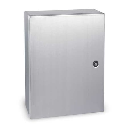 Wiegmann N412241608SSC - 1/4 Turn Latch Electrical Enclosures, 24 in H, 8 in D, 16 in W, 12, 13, 3 R, 4, 4 X