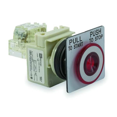 Schneider Electric 9001SKR9P1RH13 - Push Button Operator, 30 mm, SPDT, Red