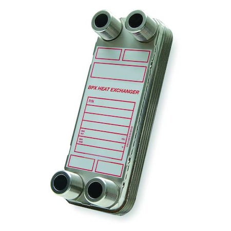 Bell & Gossett BP412-50-LCA - Heat Exchanger,50 Plates,0.0159 Gal/Chnl