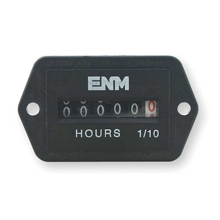 Enm T41E45 - DC Hour Meter,6-Digit,2-Hole Rectangular