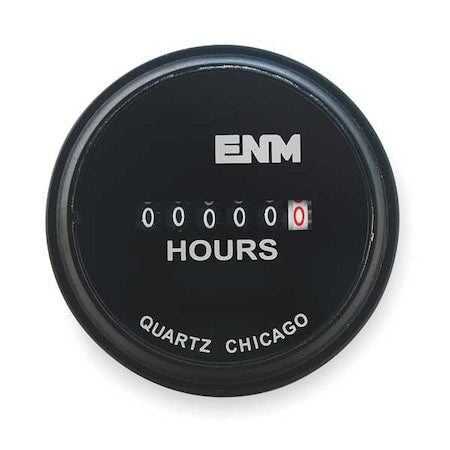 Enm T50A5279 - Hour Meter,Electrical,2.31 in,Round