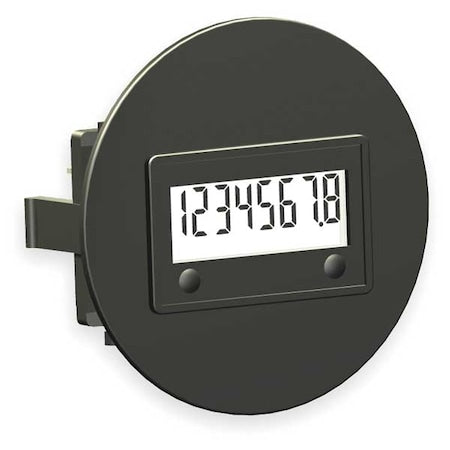 Trumeter 3410-3000 - LCD Hour Meter,SAE Round Flush,8 digit