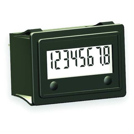 Trumeter 3410-5000 - Hour Meter,Snap In Rectangular,LCD