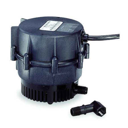 Little Giant Pump 526003 - Submersible Pump, 1.1 A, 115 V, 1/150 hp, Single Phase, 10.2 ft Max Head, 1/4 in Intake and Disch