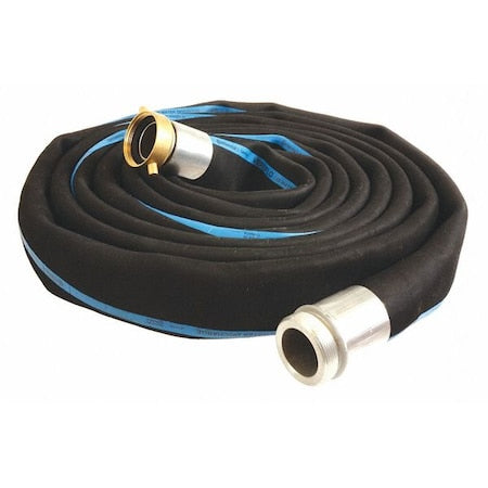 Continental RD300-25MF-G - 3" ID x 25 ft Rubber Water Discharge Hose BK