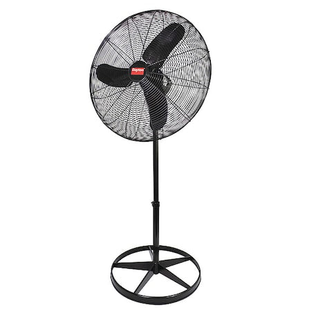 Dayton 2RDZ7 - Light Duty Quiet Design Industrial Fan, Pedestal Mount, 30 in Blade Dia, 115 V, Oscillating