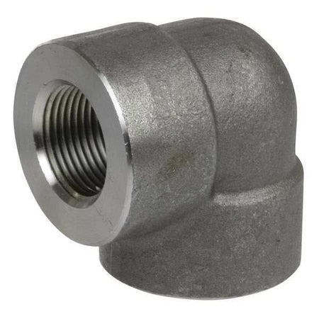 2UA56 - Stainless Steel,90 Elbow,3/8"NPTx3/8"NPT