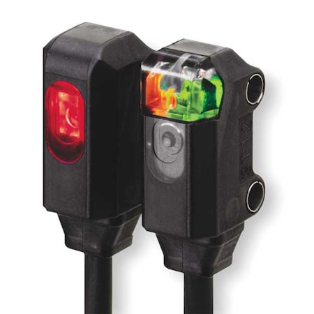 Omron E3T-ST14 - Through-Beam Photoelectric Sensor Set, Bare Wire, Right Angle, Rectangular, Dark On, PNP